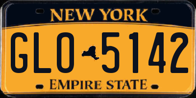 NY license plate GLO5142