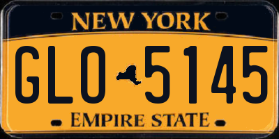 NY license plate GLO5145