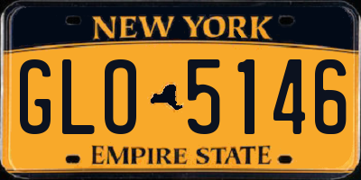 NY license plate GLO5146