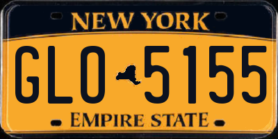 NY license plate GLO5155