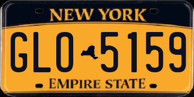 NY license plate GLO5159