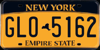 NY license plate GLO5162