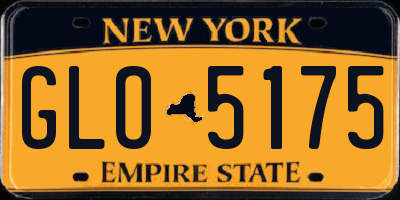 NY license plate GLO5175