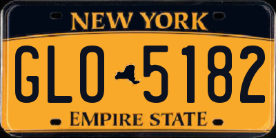 NY license plate GLO5182