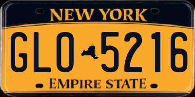 NY license plate GLO5216