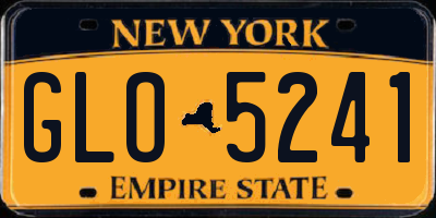 NY license plate GLO5241