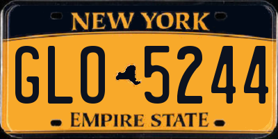 NY license plate GLO5244