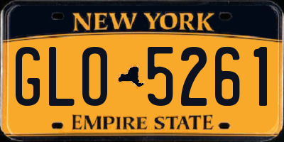 NY license plate GLO5261