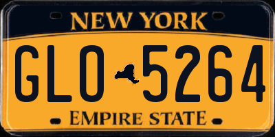 NY license plate GLO5264