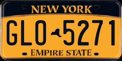 NY license plate GLO5271