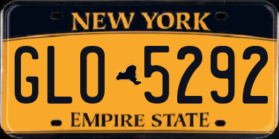 NY license plate GLO5292