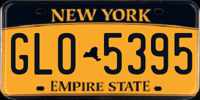 NY license plate GLO5395