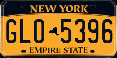 NY license plate GLO5396