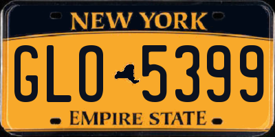 NY license plate GLO5399