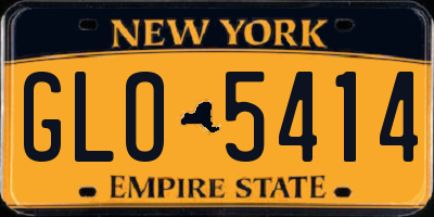 NY license plate GLO5414