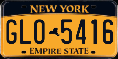 NY license plate GLO5416