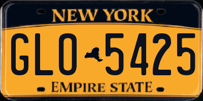 NY license plate GLO5425