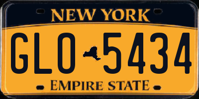 NY license plate GLO5434