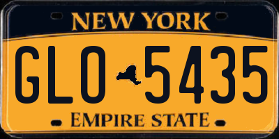 NY license plate GLO5435