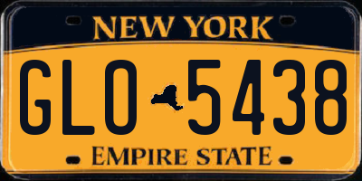 NY license plate GLO5438