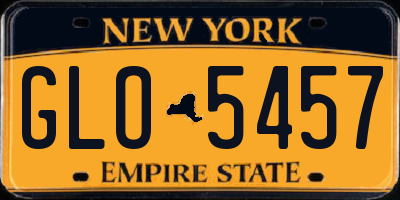 NY license plate GLO5457