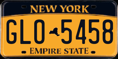 NY license plate GLO5458
