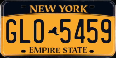 NY license plate GLO5459