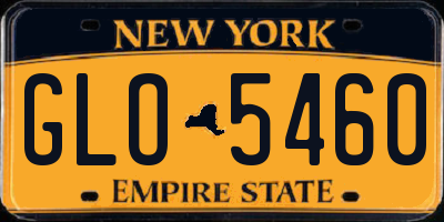 NY license plate GLO5460
