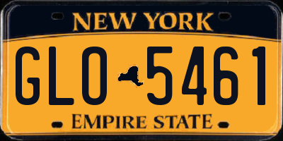 NY license plate GLO5461