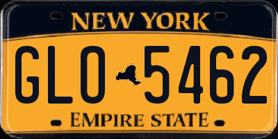 NY license plate GLO5462