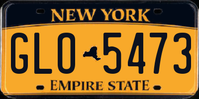 NY license plate GLO5473