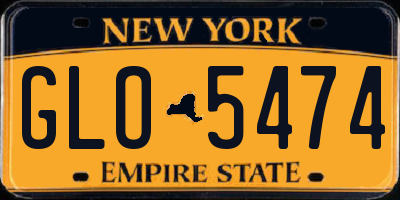 NY license plate GLO5474