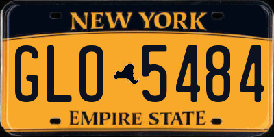 NY license plate GLO5484