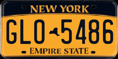 NY license plate GLO5486
