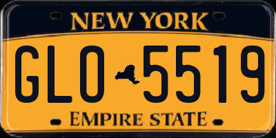 NY license plate GLO5519