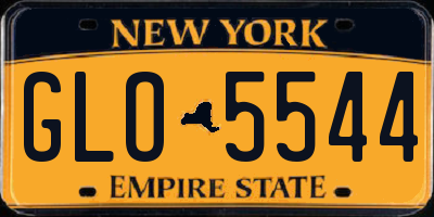 NY license plate GLO5544