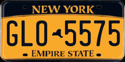 NY license plate GLO5575