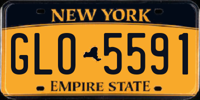 NY license plate GLO5591
