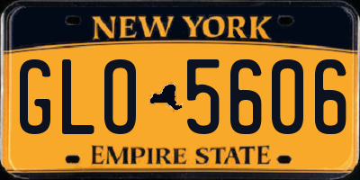 NY license plate GLO5606