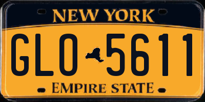 NY license plate GLO5611