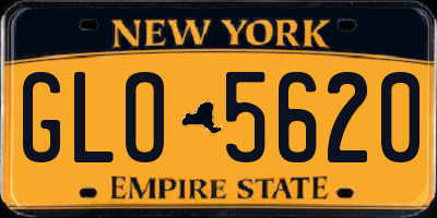 NY license plate GLO5620