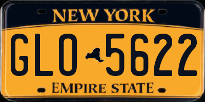 NY license plate GLO5622