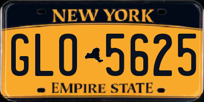 NY license plate GLO5625