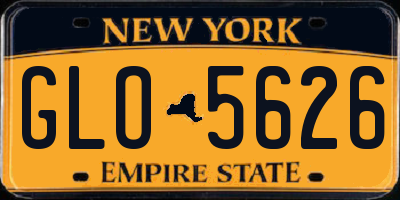NY license plate GLO5626