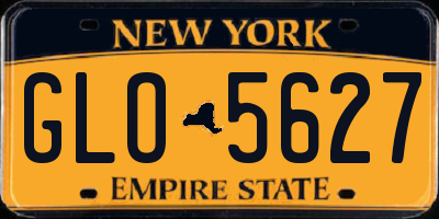 NY license plate GLO5627