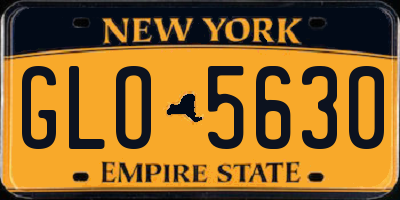 NY license plate GLO5630