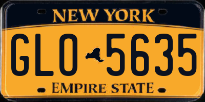 NY license plate GLO5635