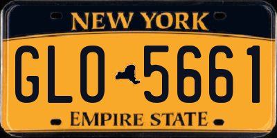 NY license plate GLO5661