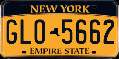 NY license plate GLO5662