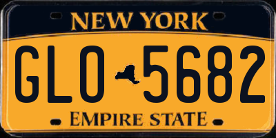 NY license plate GLO5682